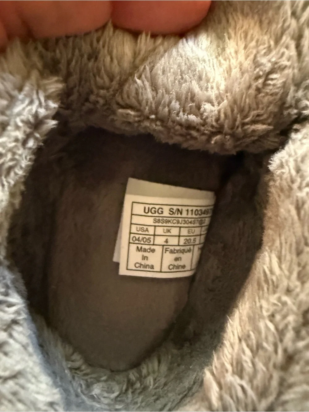 Ugg slipper booties toddler size 4/5 new